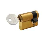 Vachette Demi-Cylindre de Serrure Mécanique FIRST pour Porte - Une Entrée 30x10mm - Mécanisme 5 Goupilles Sécurisé - 3 Clés - Installation Facile - Garantie 2 Ans - Finition Laiton