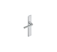 Vachette Set de Poignée de Porte sur Grande Plaque RIVIERA - Version Bec de Cane Porte Cuisine et Salon - Entraxe 195 mm - Garantie 10 ans - en Aluminium Résistant - Finition Champagne
