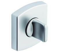 Vachette Jeu de Rosaces Carrées MUZE, SCULT, ARTIS à Condamnation Porte WC et SDB - 52x56mm et Fixation Invisible - Matériau Zamak Résistant à la Corrosion - Garantie 10 Ans - Finition Chrome Velours