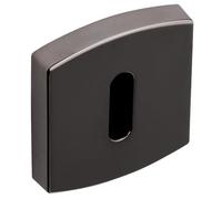 Vachette Jeu de Rosaces Carrées MUZE, SCULT, ARTIS Clé I Porte d'Entrée à Cylindre - 52x56mm et Fixation Invisible - Matériau Zamak Résistant à la Corrosion - Garantie 10 Ans - Finition Diamant Noir