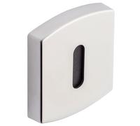 Vachette Jeu de Rosaces Carrés Ø 52 mm ROSACES MUZE, ARTIS, SCULPT - Clé L pour Porte de Chambre et Bureau - Fixation Invisible - Garantie 10 Ans - en Aluminium - Finition Platine