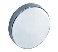 Vachette Jeu de Rosaces de fonction Linox et Ovalis - Aveugle pour Porte de Chambre et de Salon -Diamètre 52mm, Entraxe 38mm - Fixation Invisible - en Acier - Garantie 2 Ans - Finition Inox