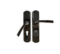 Poignée de porte blindée design Vachette MUZE Diamant noir 195 mm