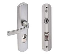 Poignée de porte blindée design Vachette MUZE Platine 195 - Doré