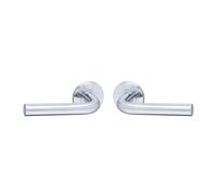 Vachette Poignée de Porte LC1 - Béquille Droite sur Rosace Ronde Bec de Cane - pour Portes Épaisseur 30 à 48 mm - en Acier Inoxydable - Carré de 7 mm - Rosace Vendue Séparément - Garantie 2 Ans