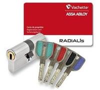 Vachette RADIALis Cylindre de Serrure Débrayable 32,5x42,5 mm pour Porte Entrée, Tres Haute Sécurité, 4 Clés Incopiables G