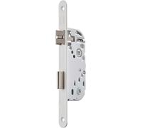 Serrure à encastrer NF VACHETTE condamnation WC, axe 40 mm , réversible, blanc