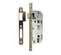 Vachette Serrure à Encastrer trou de cylindre, Axe à 50mm, Coffre 150mm, Certifiée NF Niveau 3 - D455 - Réversible sans démontage, Verrouillage 2 tours, Têtière bouts carrés - Porte d'entrée - Noir