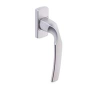 Vachette Set de Poignée de Fenêtre sur Bloc Platine ARTIS - Indexage à 90° - Entraxe 43 mm - Fixation Invisible, Vis Comprises - Matériau Aluminium Résistant - Garantie 5 Ans - Finition Chrome Velours
