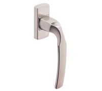 Vachette Set de Poignée de Fenêtre sur Bloc Platine ARTIS - Indexage à 90° - Entraxe 43 mm - Fixation Invisible, Vis Comprises - Matériau Aluminium Résistant - Garantie 5 Ans - Finition Platine