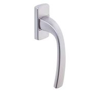 Vachette Set de Poignée de Fenêtre sur Bloc Platine MUZE - Indexage à 90° - Entraxe 43 mm - Fixation Invisible, Vis Comprises - Matériau Aluminium Résistant - Garantie 5 Ans - Finition Chrome Velours