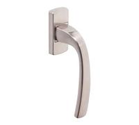 Vachette Set de Poignée de Fenêtre sur Bloc Platine MUZE - Indexage à 90° - Entraxe 43 mm - Fixation Invisible, Vis Comprises - Matériau Aluminium Résistant - Garantie 5 Ans - Finition Platine