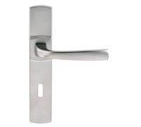 Ensemble muze ASSA ABLOY entraxe 195 clé L chrome velours - 86442