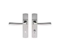 Poignées sur plaques EA 165 condamnation - chromé velours - Muze VACHETTE