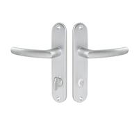 Ensemble de porte - VACHETTE - 73269 - Argent - Entraxe 165 mm - Bec de canne