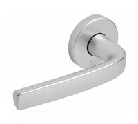 Vachette Set de Poignée de Porte sur Rosaces Ø 48 mm Aveugle Logio - pour Porte de Salon et Cuisine - Garantie 10 ans - Matériau Aluminium Résistant - Finition Anodinox