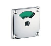 Vachette - Verrou de Box avec Voyant Extérieur Chromé - Fixation en Applique - Rouge/Vert 231 - Design Élégant - Installation Facile - Acier Résistant - Garantie de Qualité