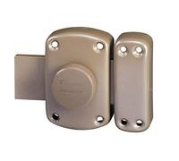 Vachette Verrou de porte Bouton/Cylindre PLUTON - Ouverture à Bouton intérieur xtérieur - Cylindre ø 23 mm, Longueur 45 mm, 5 goupilles - 64200/SC - Anti crochetage - 3 clés