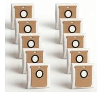 VACKING Lot de 10 sacs à poussière de rechange compatibles avec Eufy L50 SES, L60 SES, L60 Hybrid SES station auto-vide, pièces de rechange pour aspirateur robot
