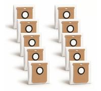 VACKING Lot de 10 sacs à poussière de rechange compatibles avec Eufy L50 SES, L60 SES, L60 Hybrid SES station auto-vide, pièces de rechange pour aspirateur robot
