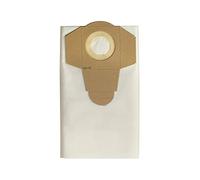 Vacmaster 951319 Lot de 5 sacs à poussière de filtration standard pour aspirateurs humides et secs et extracteurs de poussière 15 L-16 L, blanc