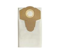 Vacmaster 951562 Lot de 30 sacs à poussière de filtration standard pour aspirateurs humides et secs et extracteurs de poussière 30 L, blanc