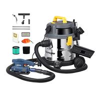 Vacmaster VK1620SWC 1600W 20L Industriel Aspirateur Eau et poussière avec HEPA 13 Filtration Acier Inoxydable Aspirateur Sec et Humide