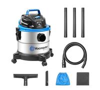 Vacmaster VQ1115S Aspirateur Eau et Poussière, Fonction Soufflerie Aspirateur, Acier Inoxydable Industriel Aspirateur avec & sans Sac 1100W 15L