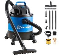 Vacmaster VQ1220PF Aspirateur sec/humide polyvalent industriel maison, garage, voiture, filtre cartouche, sac filtre polaire, 1250W