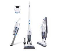 Vacmaster VSD1801 Aspirateur à main et balai sans fil 2 en 1, batterie Li-ion rechargeable, puissant et léger pour plancher, tapis et poils d'animaux, blanc