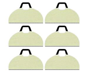 Vacmop Lot de 6 tampons de rechange compatibles avec aspirateur Shark RV2610WA AV2610WA AV2620WA AV2630WA RV2410WD Matrix Plus AI Ultra 2 en 1, recharges réutilisables en microfibre douce