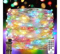 Vacoulery Guirlande Lumineuse, 18M 150LEDs 8 Modes avec Prise Guirlande Lumineuse Chambre, Étanche Guirlande LED pour Arbre de Noël, Intérieur/Extérieur, Jardin, Cour, Fête, Mariage