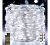 Vacoulery Guirlande Lumineuse Led, 23M 200LEDs Guirlande Lumineuse Chambre sur Secteur, 8 Modes Etanche pour Décoration Intérieure Extérieure, Noël, Jardin, Anniversaire, Mariage (Blanc Froid)