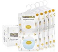 Vacplus Lot de 5 sachets absorbeurs d'humidité, sans parfum (lot de 5), sachets d'humidité, sachets déshumidificateurs, sacs à suspendre pour placard, absorption de l'humidité 277,8 g