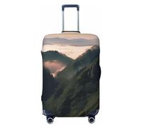 Vacsax Baiyun Housse de bagage de voyage lavable anti-rayures avec fermetures éclair dissimulées pour bagages de 45,7 à 81,3 cm, Noir , S