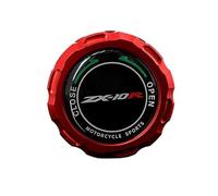 VACSAX Bouchon de couvercle de réservoir de maître-cylindre de frein arrière pour moto Kawasaki ZX10R ZX-10R 2008-2016 (couleur : rouge)