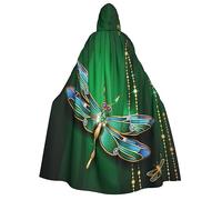 VACSAX Cape à capuche unisexe avec imprimé libellule pour adulte avec capuche Cosplay Costumes Cape Robe pour Halloween