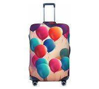 Vacsax Housse de bagage de voyage lavable anti-rayures avec fermetures éclair dissimulées pour bagages de 45,7 à 81,3 cm, Noir , L