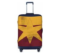 Vacsax Housse de bagage lavable anti-rayures avec fermetures éclair dissimulées drapeau de l'Arizona pour bagages de 45,7 à 81,3 cm, Noir , L