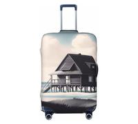 Vacsax Housse de bagage lavable anti-rayures avec fermetures éclair dissimulées pour bagages de 45,7 à 81,3 cm, Noir , M