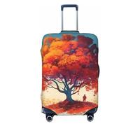 Vacsax Housse de bagage lavable anti-rayures avec fermetures éclair dissimulées pour bagages de 45,7 à 81,3 cm, Noir , XL