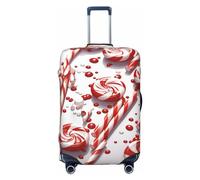 Vacsax Housse de bagage lavable anti-rayures avec fermetures éclair dissimulées pour bagages de 45,7 à 81,3 cm, Noir , L