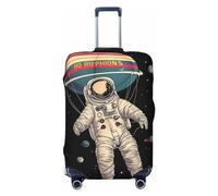 Vacsax Housse de bagage lavable anti-rayures avec fermetures éclair dissimulées pour bagages de 45,7 à 81,3 cm, Noir , XL