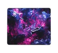 VACSAX Tapis de souris imprimé clair magenta avec base en caoutchouc antidérapant 21,6 x 26,4 cm, tapis de souris lavable pour ordinateur de bureau