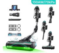 Vactidy Blitz V15 Max - 130 AW, 70 kPa, 580 W - Aspirateur Balai sans Fil - 65 Min Autonomie - Écran LED - Bac à poussière 1,5 L