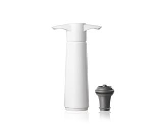 Vacu Vin 08542606 Wine Saver Pompe à Vide avec Bouchon Acier Inoxydable Blanc 18 x 12 x 12 cm