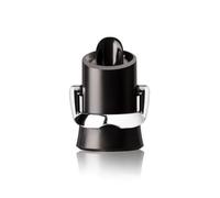 Vacu Vin - Bouchon verseur pour champagne - Champagne Saver - 2-en-1 garde-bulles - Noir