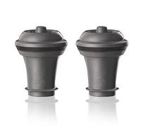 Vacu Vin 84042 Lot de 2 bouchons pour bouteille de vin Gris