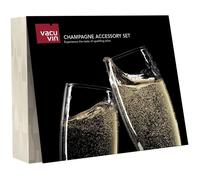VACU VIN Coffret accessoires à Champagne - 3 pièces