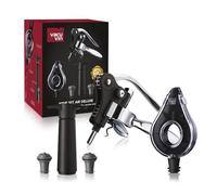 Coffret 5 pièces VACUVIN - Wine Set Air Deluxe - Tire-bouchon à levier aérateur pompe et bouchons